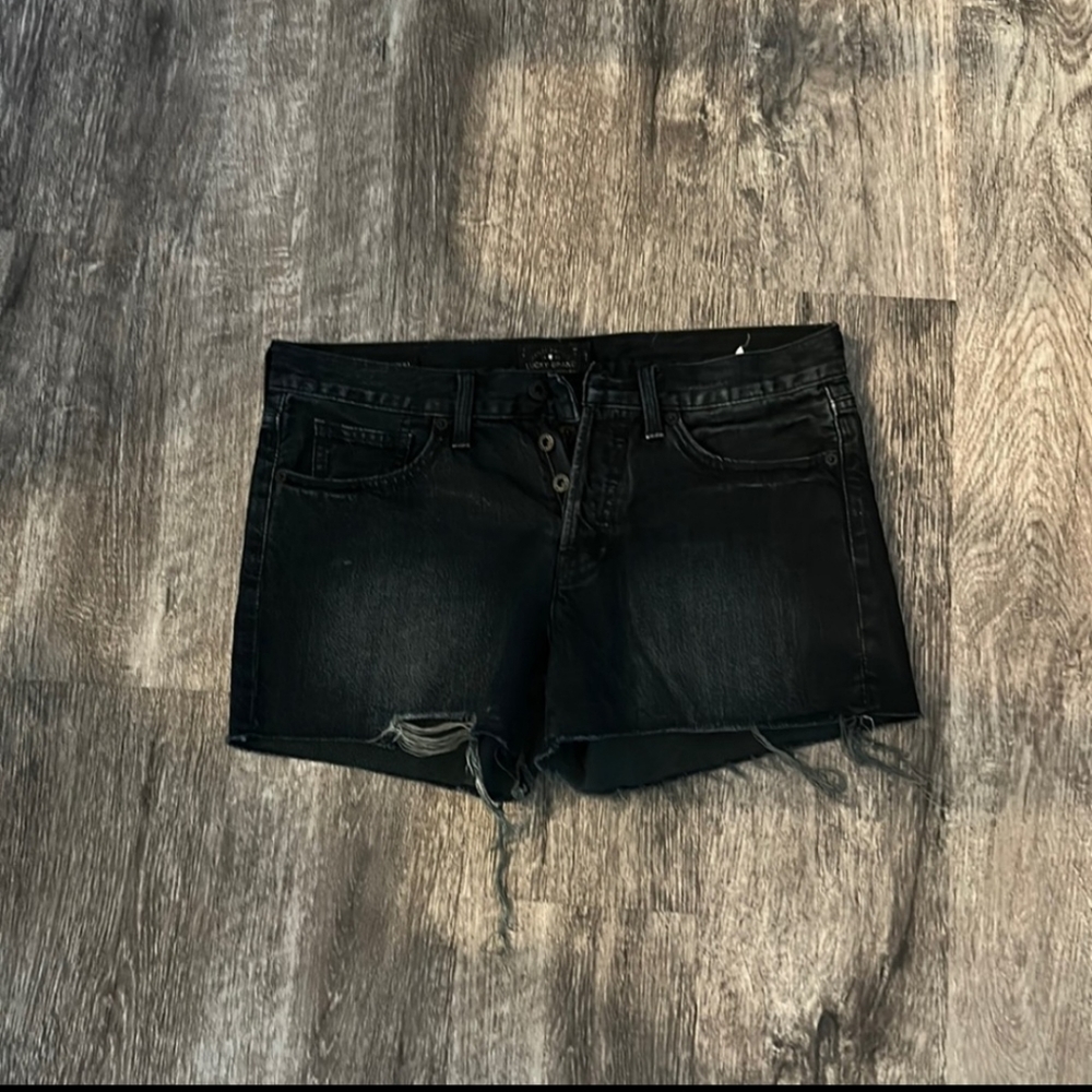 Lucky brand black denim shorts